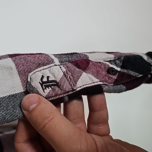 FOX small plaid button down long sleeve shirt - Picture 5 of 8